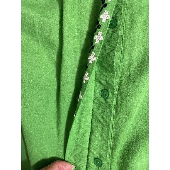 Crown & Ivy Peasant Top NWT Blouse Boho sz 3X Plus 3/4 Sleeve Embroidered Tunic - Picture 10 of 16